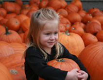 Kennedy in the pumpkins
