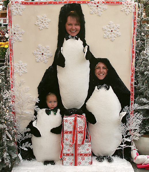 Allison, Ashley & Kennedy as penguins